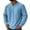 Sky Blue, variant on DODADAWANJ Corduroy Shirts for Men Casual Long Sleeve Shirt Big and Tall Button V Neck Tops Solid Color Fall Spring T Shirts with Pocket Purple XXXXXL