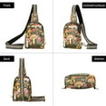 thumbnail image 7 of FORMRS Womens Crossbody Sling Bag Travel Daypack Shoulder Chest Backpack, Colorful Mushroom, 7 of 7