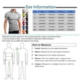 thumbnail image 3 of Men's Golf Shirt Casual Sports V Neck Ribbed Collar Short Sleeve Fashion Casual Solid Color Plain Spring & Summer Regular Fit XL, 3 of 5
