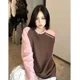 thumbnail image 4 of -Sudadera con capucha de manga larga para mujer, suéter coreano de gran tamaño, estilo Vintage, Harajuku, Kpop, 4 of 5