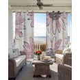 thumbnail image 6 of Pink Spring Floral Blackout Curtains for Bedroom Living Room Darkening Curtains 90 Inch Summer Flowers Botanical Vintage Black Out Window Curtain Privacy Window Treatment Grommet Drapes 52"x90"x2, 6 of 9