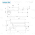 thumbnail image 4 of Pot Filler Wall Mount Commercial Pot Filler Faucet Stainless Steel Material Kitchen Folding Tap Coffee Machine Faucet with Stretchable Double Joint Swing Arms Regular Style Matte B, 4 of 6
