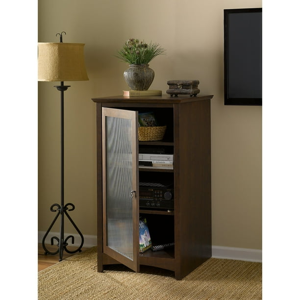 Bush Furniture Buena Vista Media Cabinet In Madison Cherry Walmart Com Walmart Com