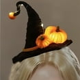 thumbnail image 4 of Halloween Witch Headdress, DIY Pumpkin Witch Hat, Kids Halloween Craft Kit with Step-by-Step Instructions, Bright Colors, Plastic Material, Party Accessory, Halloween Costume, 4 of 6