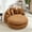 Brown, variant on Homefun Oversized Chenille Bean Bag Sofa 5 Pillows Lazy Backrest Floor Lounger for Adults Large Oval Shape Plush Comfort,Orange