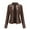 Coffee, variant on Baqcunre Women's Long Sleeve Solid Color Stand Collar Thin Motorcycle Short Jacket Womens Winter Coats Leather Jacket Jackets for Women Womens Coats,Beige,L