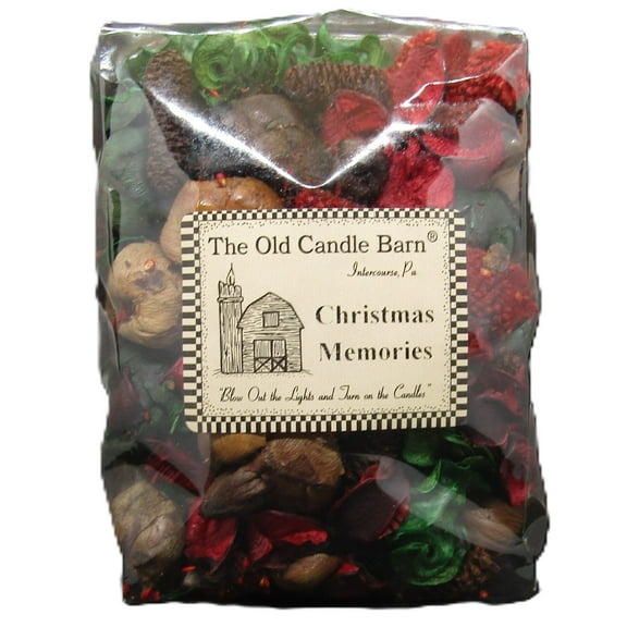 Old Candle Barn Christmas Memories Potpourri – 4 Cup Bag | Festive Blend of Botanicals
