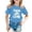 Blue, variant on T Shirts for Girls 12 Children's Casual Letter Pattern Print Multicolor Round Neck Short Sleeves Red Size 1-2 Years