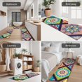 thumbnail image 5 of Multicolor Ethnic Mandala Pattern Kitchen Rugs Sets Of 3,Kitchen Runner Rugs Non Skid Washable,Decorative Kitchen Floor Mats for Kitchen,Sink,Laundry,17"x30"+ 17"x47" + 17"x59", 5 of 6