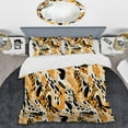 thumbnail image 2 of Designart "Contemporary Cheetah Blend I" Black Abstract Bedding Covert Set - Modern & Contemporary Bed Set With 2 Shams, 2 of 5