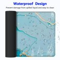 thumbnail image 4 of Heduofu Mouse Pad, Cyan Blue Marble Mouse Pad, Washable Square Cloth Mousepad for Office Laptop, Non-Slip Rubber Base for Wireless Mouse for Computer Desk 31.5x11.8 in, 4 of 6