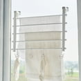 thumbnail image 5 of Foldable Plastic Clothing Rack for Home with Wall Mount Design and Space Saving White 13.5 Inches, 5 of 8