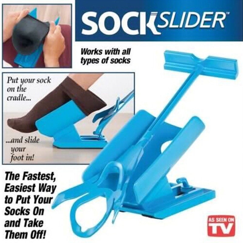 New Sock Slider Aid Helper Easy On / Easy Off Sock Slider Helper As