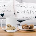 thumbnail image 5 of MUGBREW 11 Oz Ceramic Tea Cup Coffee Mug, Cream Labrador Retriever Puppy Laying Down, 5 of 7