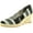 Black/Grey Large Stripe, variant on Soft Style Womens Feri Platform Pumps Shoes