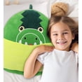 thumbnail image 2 of DolliBu Snug Mooshies Alligator Stuffed Animal Plush Toy - Large Cuddly Wild Life Super Squishy Soft Toys, Huggable Big Plush Animals for Girls and Boys, Cute Toy Animal Pillow for Kids - 17 inches, 2 of 7
