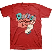 Mens Nickelodeon 90s Throwback Shirt - Retro Nick Group tee - Classic Nick Graphic T-Shirt (Red, X-Large)
