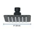 thumbnail image 3 of Regadera Cuadrada 4 Acero Inoxidable Sin Brazo Negro Tubig R-413SM, 3 of 3