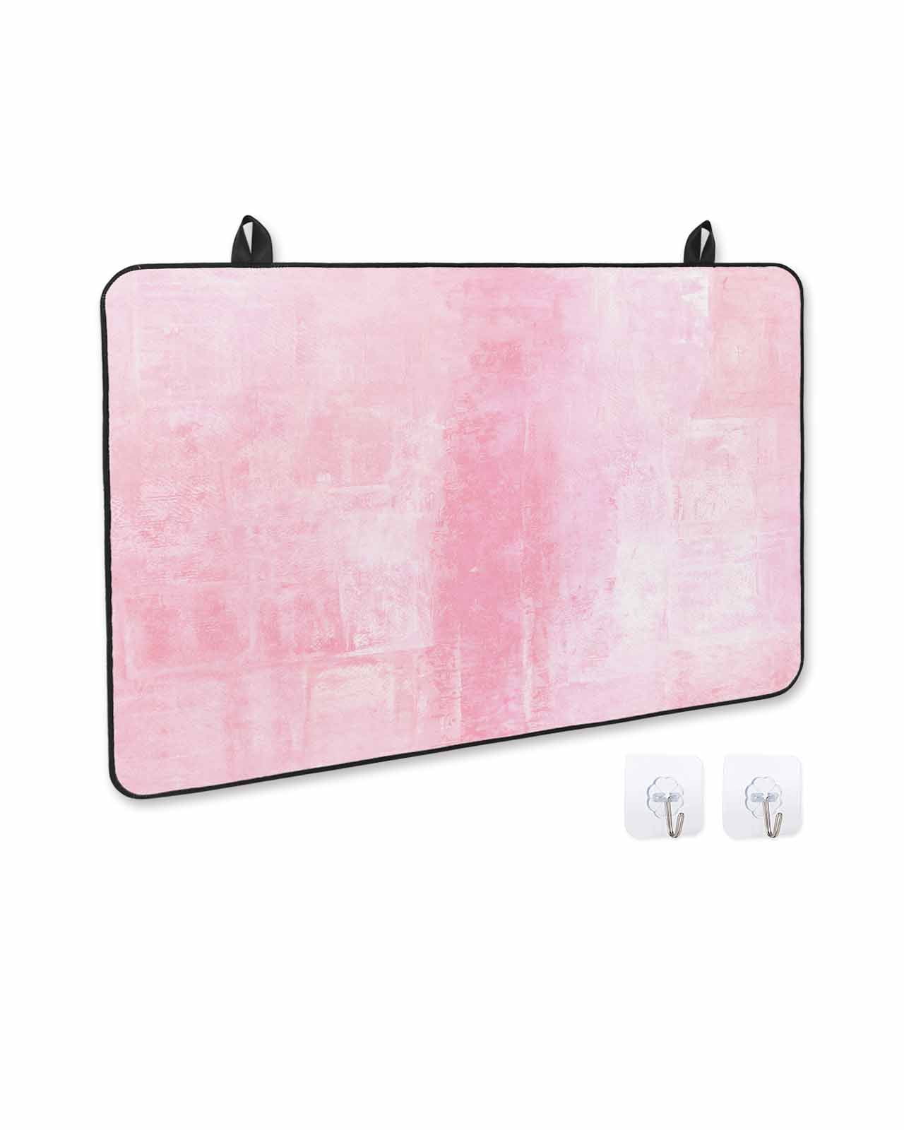 nqOlkjepod Large Induction Cooktop Protector Mat 24"x21", Pink Stove Top Covers for Electric Stove, Retro Oil Painting Modern Abstract Art Aesthetics Stove Burner Cover Mats, Glass Top Stove Cover