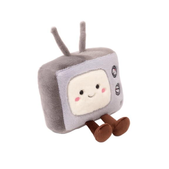 Plumora Plush Figure Toy Stuffed Animal - TV Shaped Soft Toy, Great for Kids, Room Decor, Play, Gift, also Plush Figure Toys and Stuffed Animals