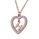 thumbnail image 2 of Collar de Mujer Corazón con Inciales LuckyLy, Modelo Adina rosa UNITALLA, 2 of 7