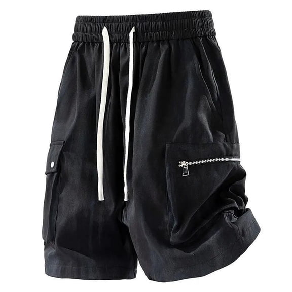 Luvrsol Men’s Big & Tall Functional Cargo Shorts Firm Fabric Casual Street Work Daily Basic Shorts M-4XL
