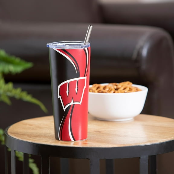Stainless Steel Tumbler, 20oz, University of Wisconsin-Madison