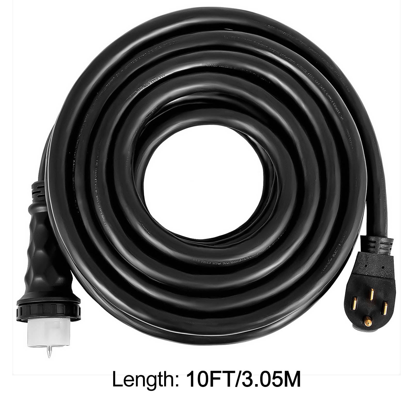 SKYSHALO 10-foot generator extension cord 50Amp 125/250V 14-50P to CS6364 locking connector