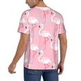thumbnail image 2 of Fotbe Pink Flamingo Baseball Jersey Shirt for Men and Women, Casual Short Sleeves Button Down T-Shirt-4X-Large, 2 of 9