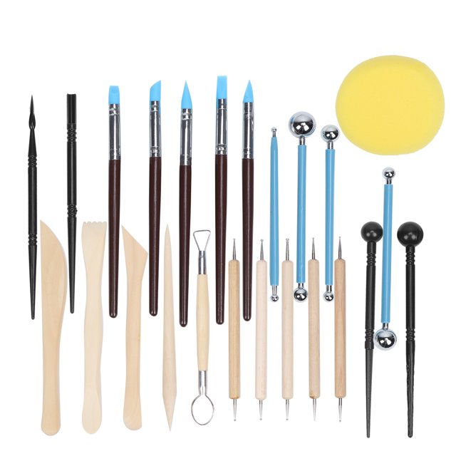 Kit de Herramientas de Arcilla ANGGREK 25 Piezas para Esculpir Arcilla