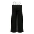 thumbnail image 4 of Xyant Tween Girls Sweatpants Wide Leg High Waist Sweat Polka Dots Pants for Girls,Size 11-12 Years, 4 of 5