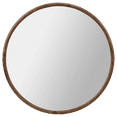 thumbnail image 1 of Bouclair Miroir Rond à Cadre en Bois Noyer, 1 of 5
