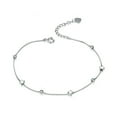 thumbnail image 1 of Brazalete de Plata Ajustable Sonducket con Cadena de Estrella y Corazón para Mujer, 1 of 6