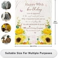 thumbnail image 4 of 90th Birthday Gifts for Women Blanket - Best Gifts for 90 Year Old Woman - 1933 Birthday Gifts for Women - 90th Birthday Gift Ideas Throw Blanket 60"x50", 4 of 6