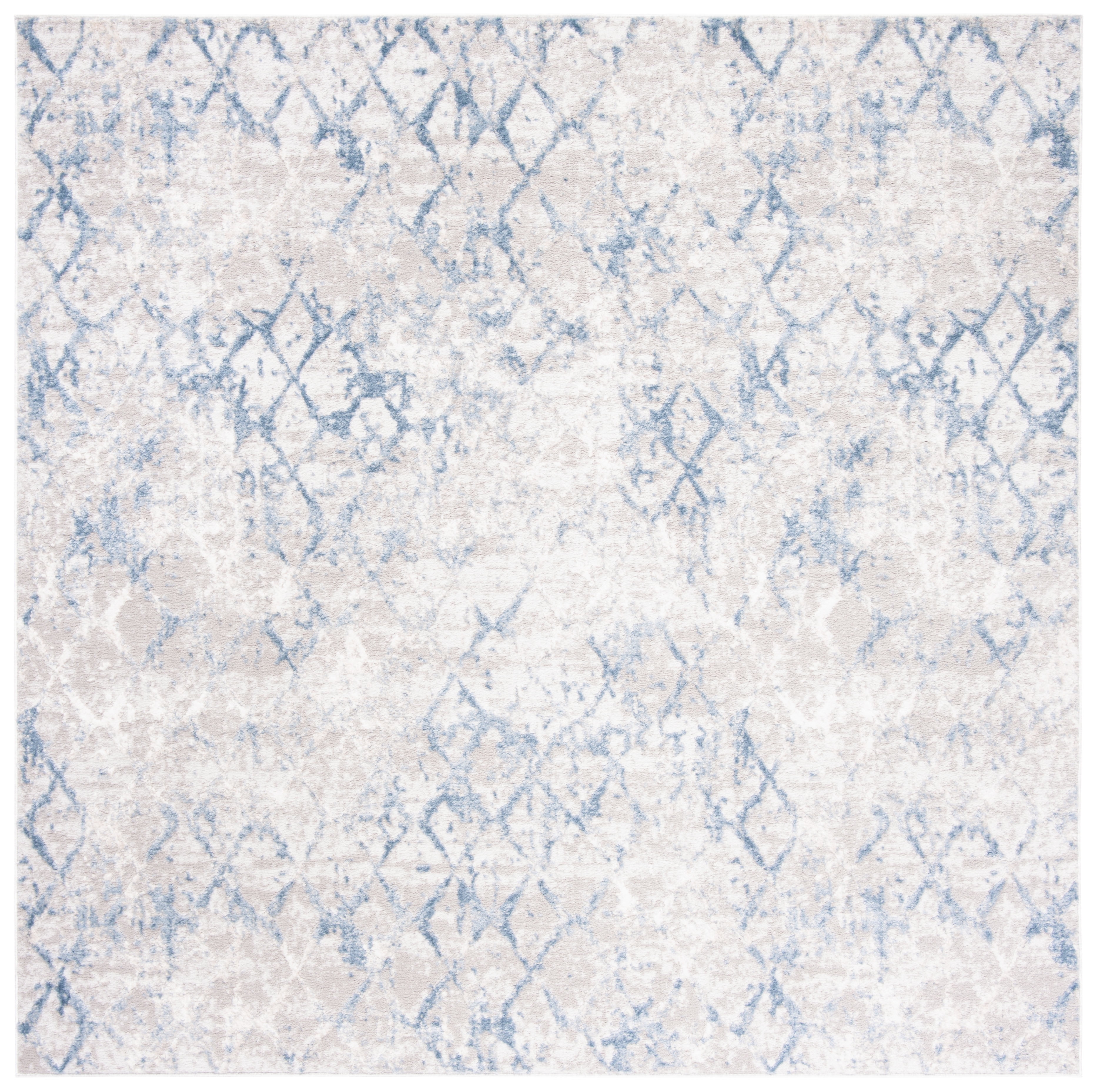 Safavieh Amelia Roslyn Abstract Area Rug, Light Gray/Blue, 8' x 8' Square