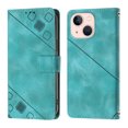 thumbnail image 2 of Compatible with iPhone 13 Mini Classic Embossed PU Leather Case with Card Holder Shockproof Cover, 2 of 5