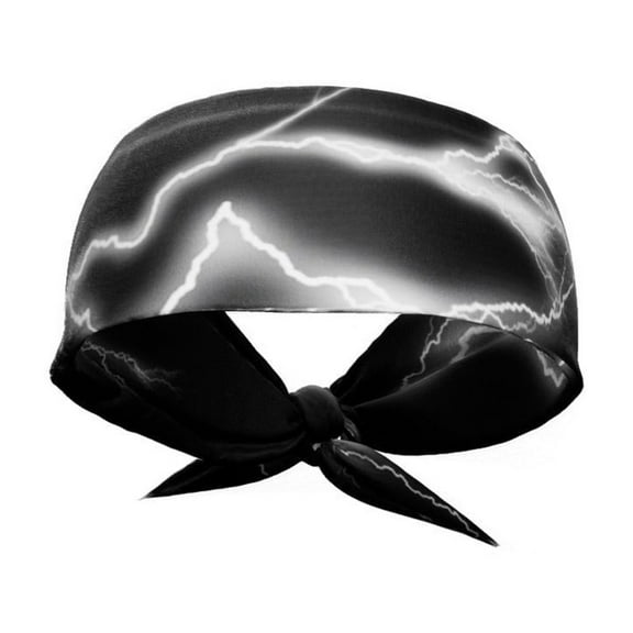 White Lightning Tie Headband