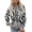 OTHER, variant on Women's Snakeskin Print Sweatshirt Plus Crew Neck Loose Fit Cropped Top with Drop Sleeves,XXL,Brown Snake Print,Halloween