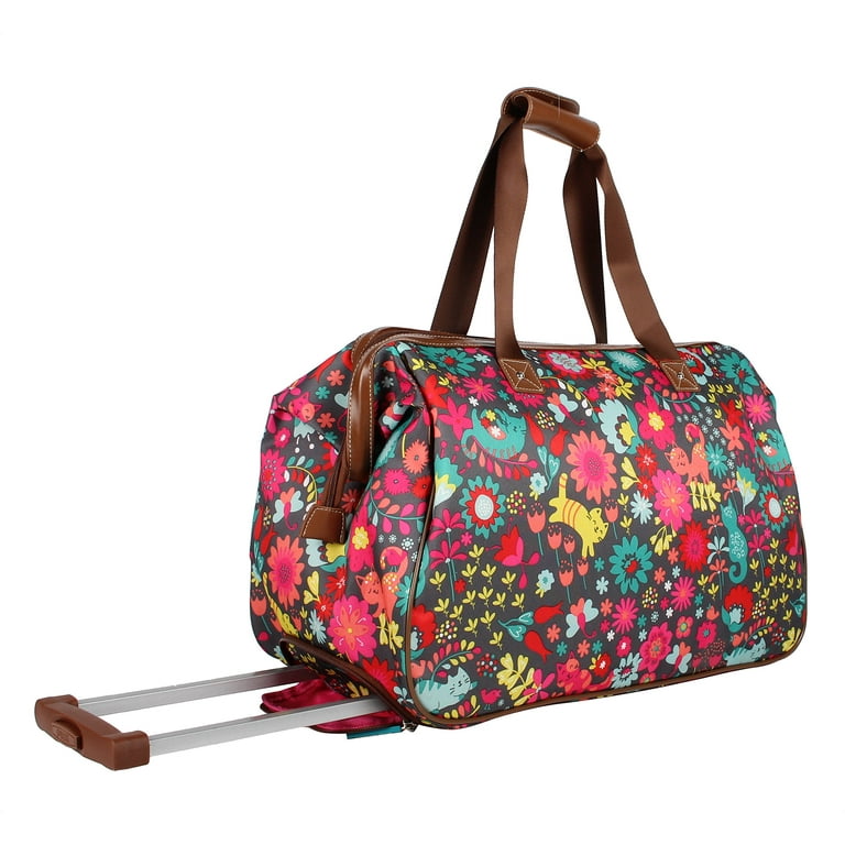 Lily bloom playful garden luggage on sale