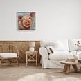 thumbnail image 2 of Modern Pig Portrait Farm Animal Animals & Insects Painting White Framed Art Print Wall Art, 2 of 7