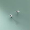 thumbnail image 5 of EOEMY 925 Sterling Solid Silver Small Dragonfly Stud Earrings Birthday Gifts-Silver, 5 of 6