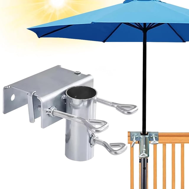 Support pour Parasol de Balcon, Pince de Table pour Parasols de Jardin, pour Chaise de Jardin, Parasol, Terrasse, Balcon, Parasol Pliable