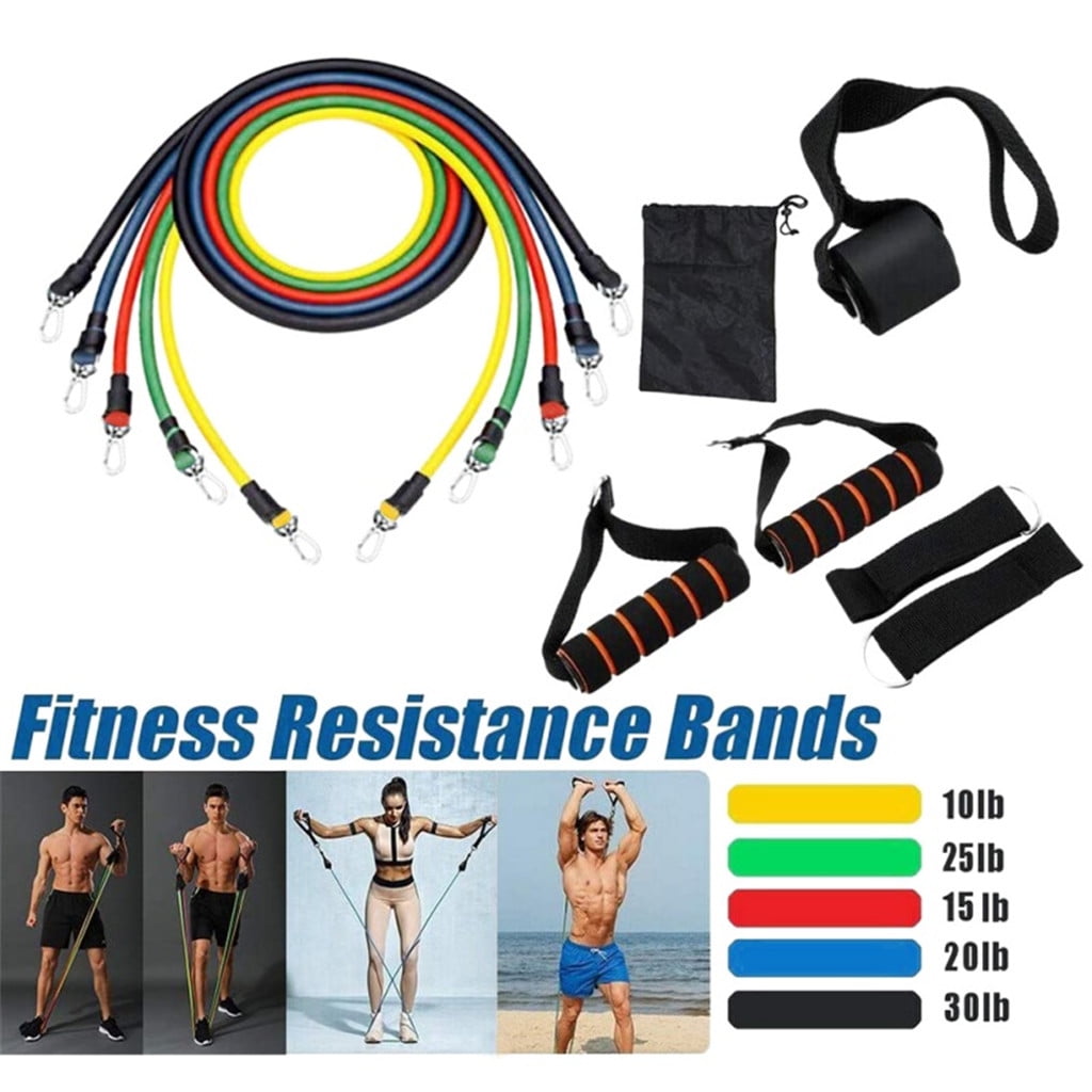 2020 New Natural Latex Pull Rope Fitness Resistance Band Sports Elastic Band Excerciser Body Training Workout Yoga