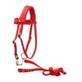 thumbnail image 4 of jinwen Horse Bridle with Rein Adjustable Horse Leading Rope Equestrian Gear S Red, 4 of 9