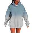 thumbnail image 3 of Jsaierl Hoodies for Women Trendy Gradient Hooded Sweatshirt Athletic Pullover Work Long Sleeve Tops Winter Fashion S-2XL, 3 of 6