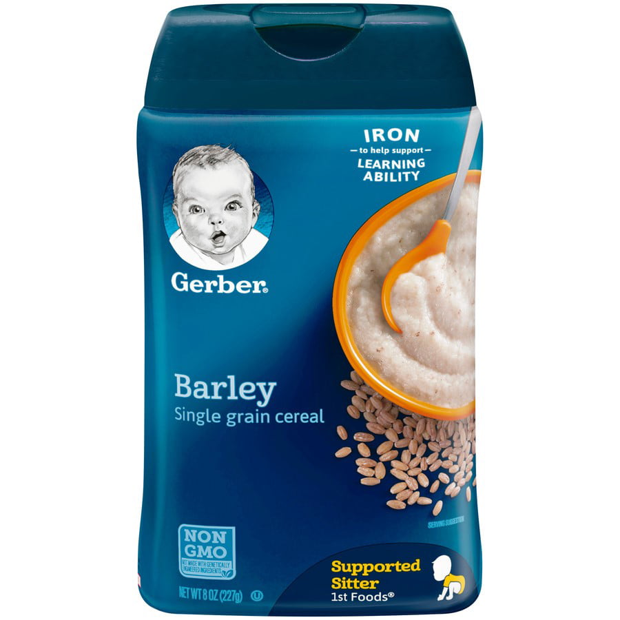 Gerber Single Grain Barley Baby Cereal 8 Oz