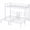 White, variant on UBesGoo Metal Triple Bunk Bed Frame, Twin Over Twin Over Twin XL Design, 3 In 1 Bunk Bed Separates Into 3 Individual Twin Beds, Pink