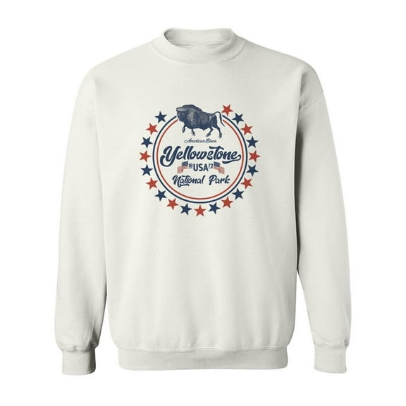 Yellowstone National Park Sweatshirt Men -SPIdeals Designs, Male Large