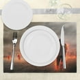 thumbnail image 3 of Ambesonne Zombie Place Mats Set of 4, People in, Standard Size, Pearl Eggshell Vermilion, 3 of 6