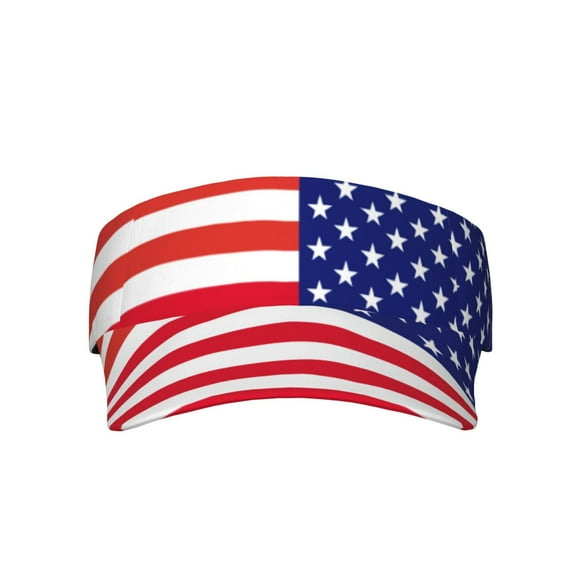 Sport Sun Visor Hats America Flag Patriotic Adjustable Empty Top Baseball Cap Ball Caps For Women Men